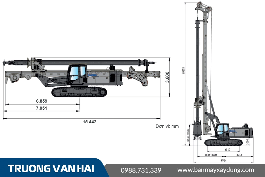 Máy khoan cọc nhồi XCMG XR168E