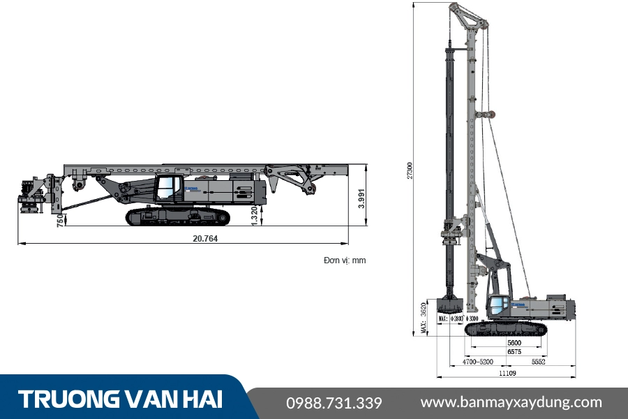 Máy khoan cọc nhồi XCMG XR420E
