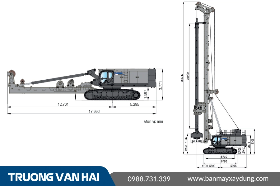 Máy khoan cọc nhồi XCMG XR450E
