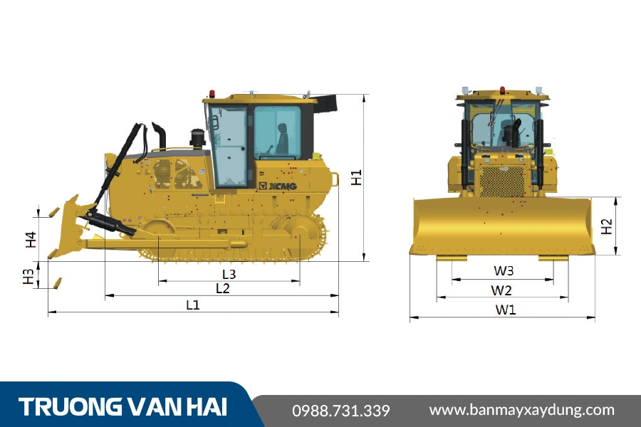 máy ủi bánh xích XCMG D170
