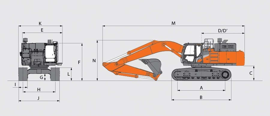 Máy đào bánh xích LandCros (Hitachi) ZX490LC-7G