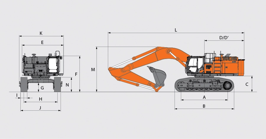Máy đào bánh xích LandCros (Hitachi) ZX690-7G