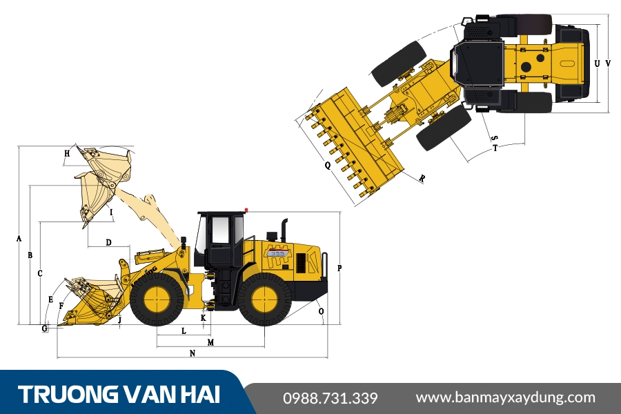 xe xúc lật dầu LONKING CDM855H