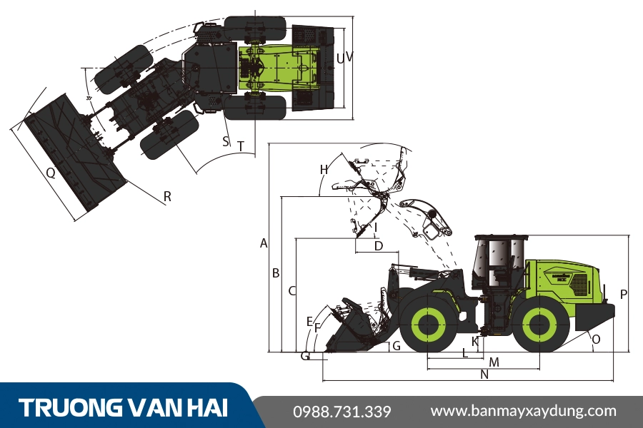 xe xúc lật điện LONKING CDM833T-E